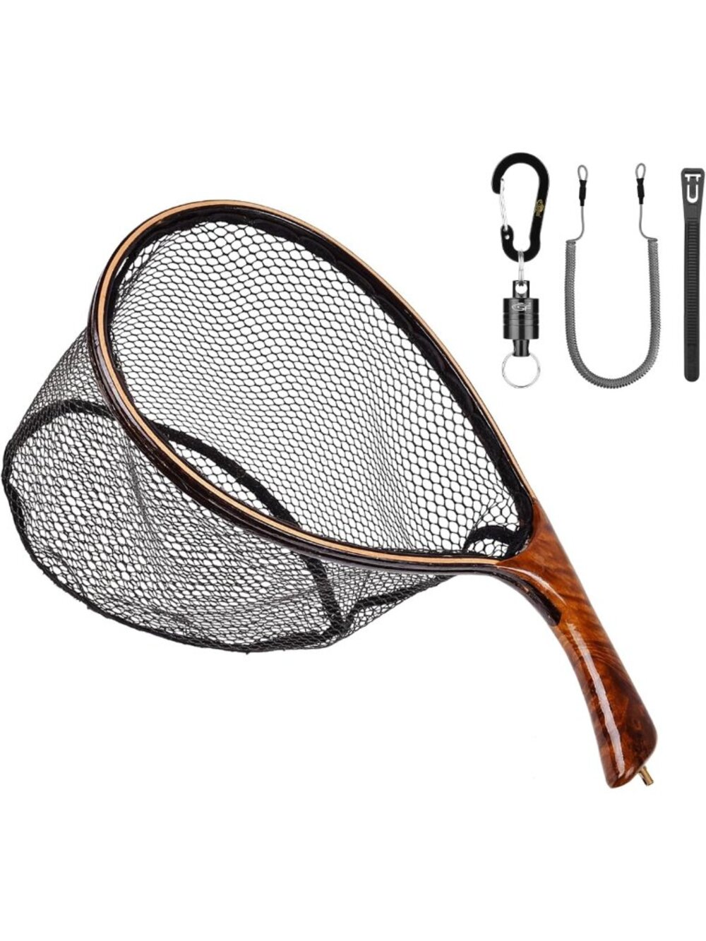 Soft Rubber Mesh Fly Fishing Landing Net | Trout Catch & Release Tool